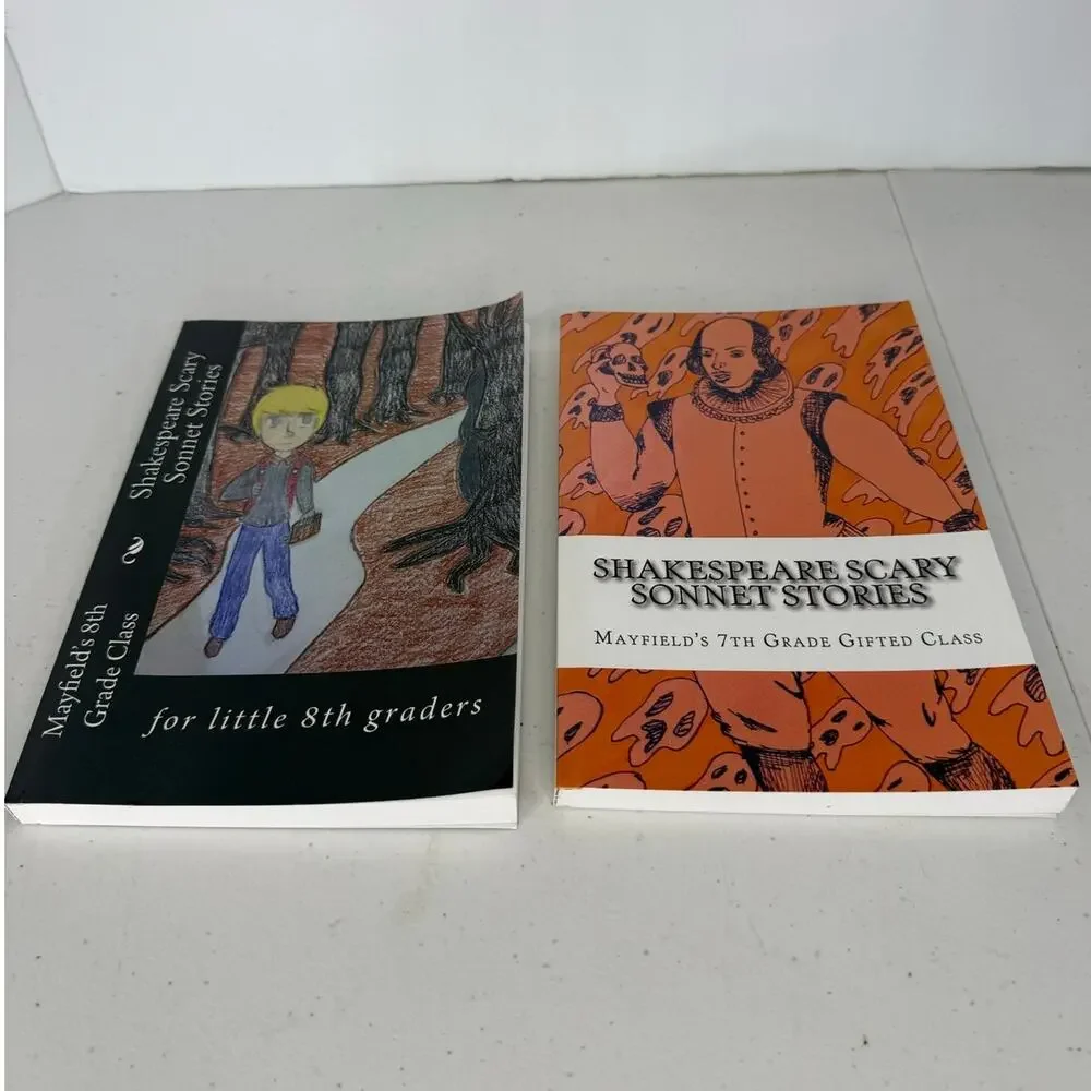2 Book Lot Shakespeare Scary Sonnet Stories Mayfield Class Anthologies